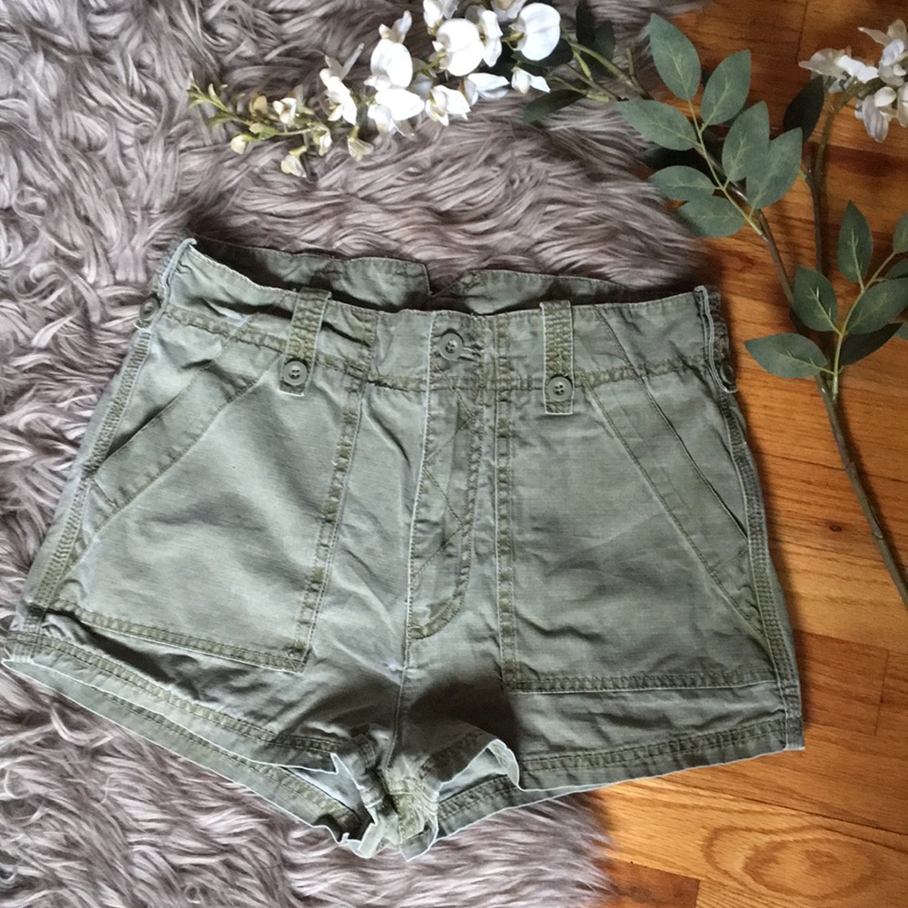 Free people ultra high rise cargo shorts